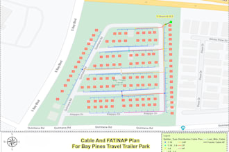 telecom ftth fttx osp network design through ai autocad arc gis qgis