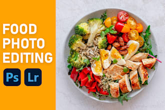 professionally edit and retouch food photography