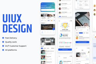 do UI UX design for saas, dashboard, landing page, mobile app, company profile