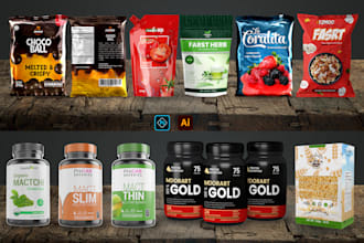 design product labels and packaging design