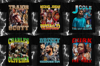design any 90s bootleg rap t shirt