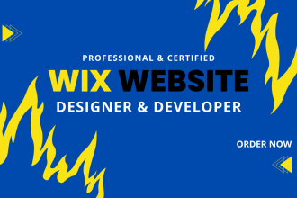 create wix website design, redesign , debug develop