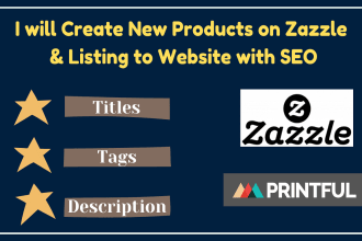 be your virtual assistant for product listing on zazzle