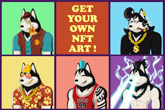 draw your custom pfp collectible nft art