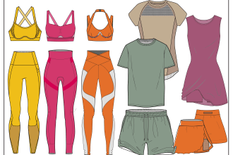 create activewear fitness design and tech pack