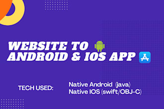 website into android and ios app