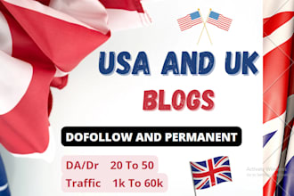write and publish USA guest post, UK guest post, USA backlinks and UK links