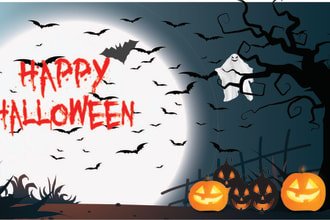 design professional dark, horror, thriller, halloween related illustrations