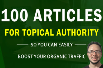 create 100 bulk blog post articles for your website