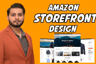 create amazon brand store or amazon storefront design