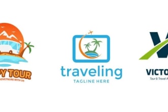 design eye catchy travel,hotel,adventure,tour and resort logo