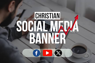 make a christian social media banner for only 10 to 20 USD