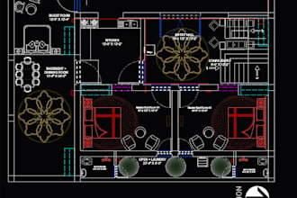 redraw floor plan image handdrawn sketch pdf to dwg  2d 3d autocad drawing