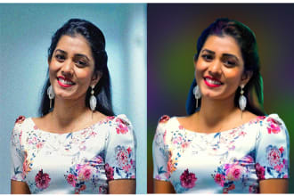 draw digital oil painting portrait