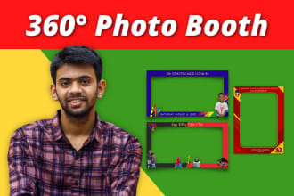 design custom 360 photo booth template overlays