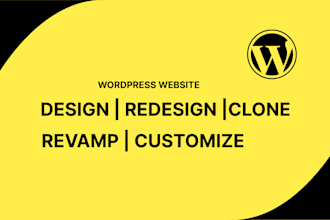 design, redesign, revamp or customize the wordpress website