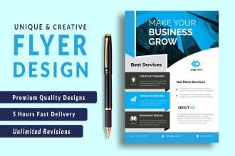 design business, corporate flyer, and booklet
