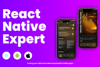 custom mobile app development using react native for ios android