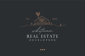 do modern line art or badge logo design
