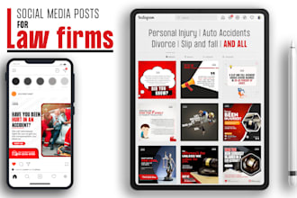 manage social media accounts for law firm