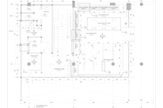 draft architectural, interior drawings