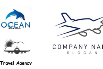 do premium quality travel,travel agency,hotel,resort,adventure and tour logo