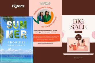 design a modern bifold, trifold, gatefold brochure, flyer, or poster