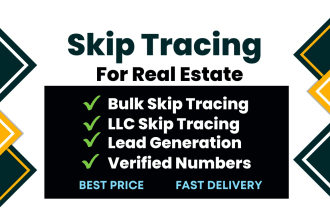 do accurate skip tracing for real estate business, skip trace