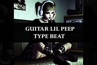 produce old guitar lil peep type beat