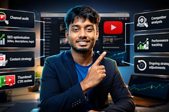 manage your youtube channel and create strategies