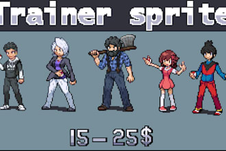 make custom pokemon trainer sprite