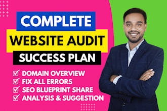 website SEO audit report with action plan for your website