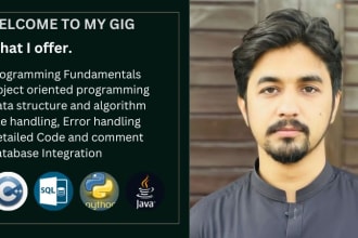 cpp csharp python javascript gui java code debug error handling