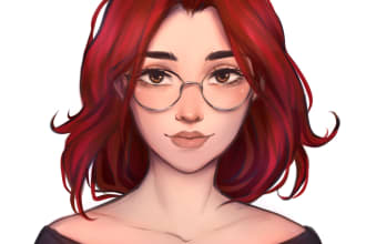 draw art commission, anime, semi realistic portraits, fantasy
