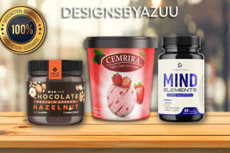 design modern pouch packaging, food labels, and bag designs