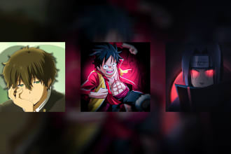 design a clean anime pfp and header for discord and twitter
