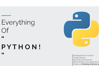develop python apps for you