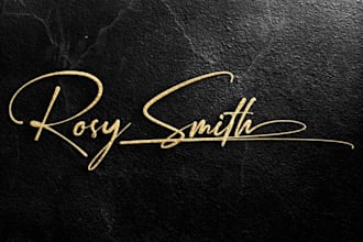 craft luxury business handwritten signature logo