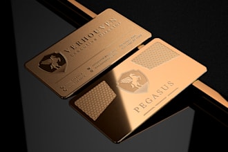 design gold metal luxury business card