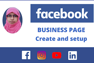 create a professional facebook business page or fan page for you