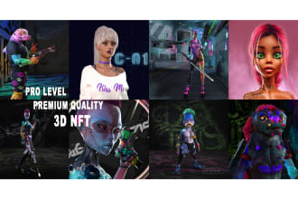 create unique 3d nft art collection