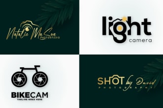 design camera , photographer , drone  camera and photography logo