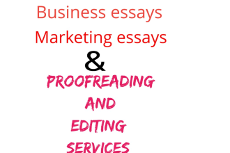 write business,  marketing essays, proofread and edit documents