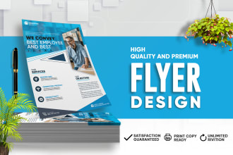 design professional flyer, brochure or digital ad