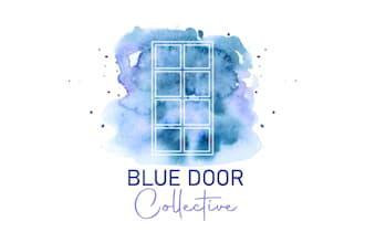design an attractive watercolor logo and flyer design