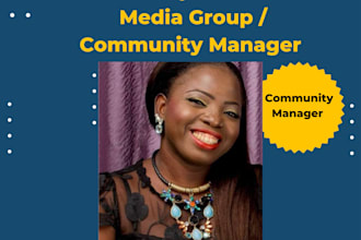 manage your social media group or community