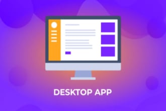 create a cross or single platform desktop application windows, mac, and linux,