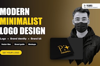 design modern minimalist logo and brand identity for business or web3