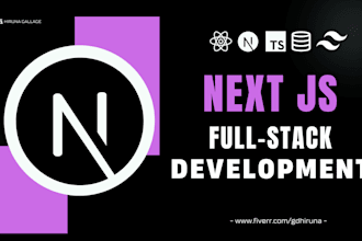 develop a full stack web app with next js and typescript