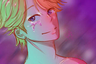 draw art in anime and webtoon style